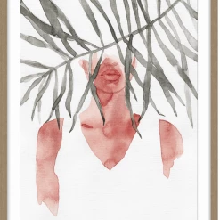 Soul Living Girl Behind Palm