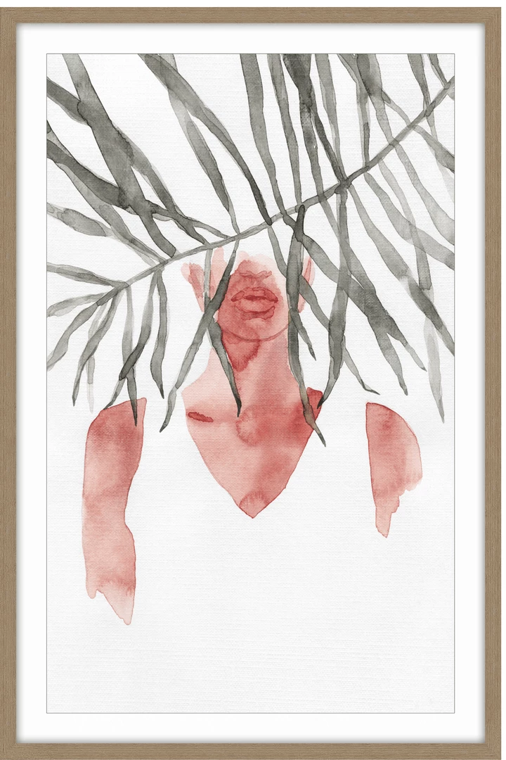 Soul Living Girl Behind Palm