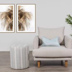 Soul Living Pouffes & Ottomans Oval Fabric Ottoman