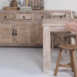 Daintree Dining Table Old White Wash