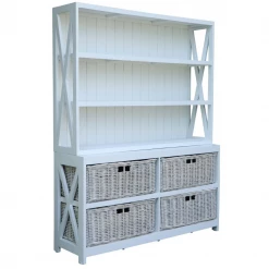 Hastings 4 Drw Kitchen Hutch Shelving & Cabinets