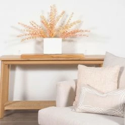 Living Amity Oak 2 Lvl Sofa Table Clear