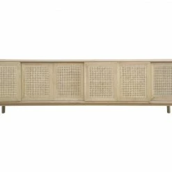 Amity Oak Buffet 6 Door Clear