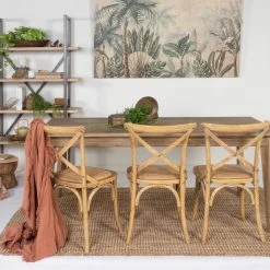 Bistrot Cross Back Dining Chair Teak