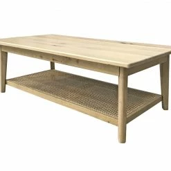 Amity Oak 2 Lvl Coffee Table Clear Living