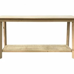Living Amity Oak 2 Lvl Sofa Table Clear