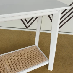 Amity Oak Amity White Oak 2 Lvl Sofa Table FACTORY SECOND SOLD AS IS Living