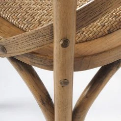 Bistrot Cross Back Dining Chair Teak