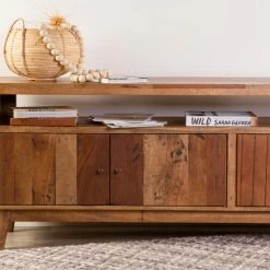 Living Cavill TV Unit 4 Door With Open Shelf