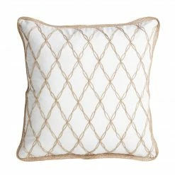 Soul Living Mykonos Lattice Feather Cushion Homewares
