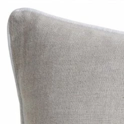 Soul Living Sand Linen Cushion Feather Fill Homewares