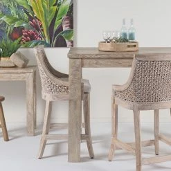 Daintree Bar Table Old White Wash