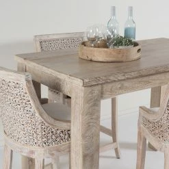 Daintree Bar Table Old White Wash