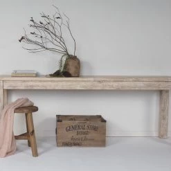 Living Daintree Sofa Table Old White Wash