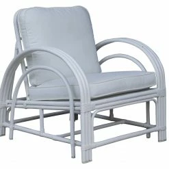 Resort Living Hamilton White Arm Chair