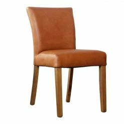 Kirra Dining Chair - Tan Leather