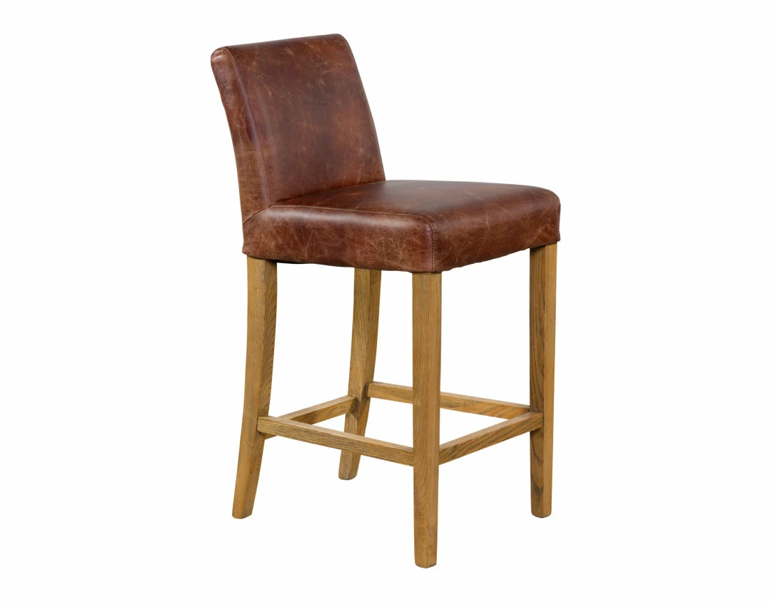 Monaco Counter Stool - Vintage Leather Dining