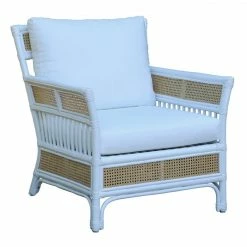 Rivers Arm Chair White/Nat