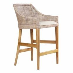 Dining Sarabah White Grey Counter Stool