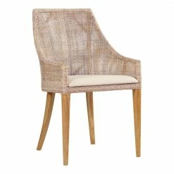 Sarabah White Grey Dining Chair