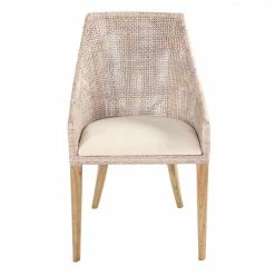 Sarabah White Grey Dining Chair