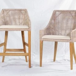 Dining Sarabah White Grey Counter Stool