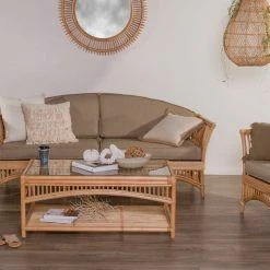 Valley Glass Top Coffee Table Living