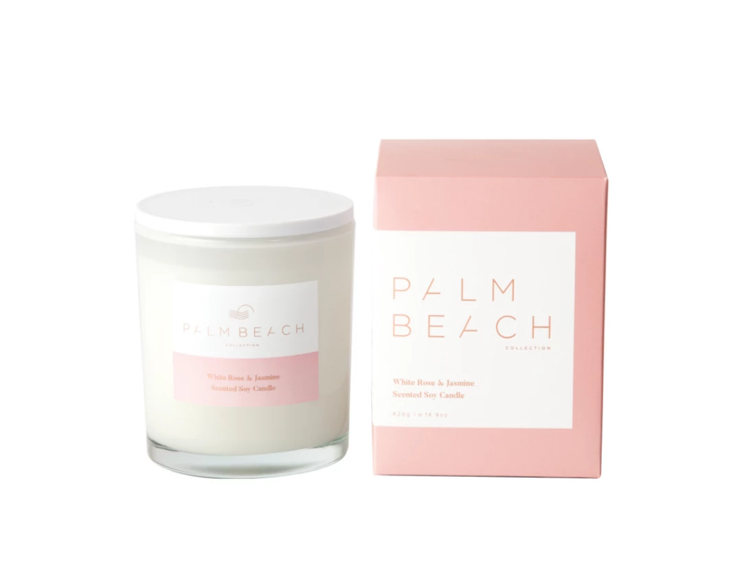 Soul Living Palm Beach White Rose & Jasmine 420g Standard Candle