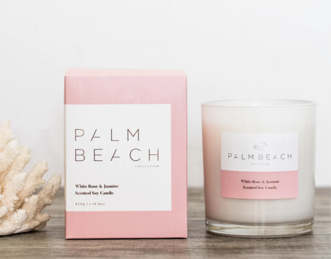 Soul Living Palm Beach White Rose & Jasmine 420g Standard Candle