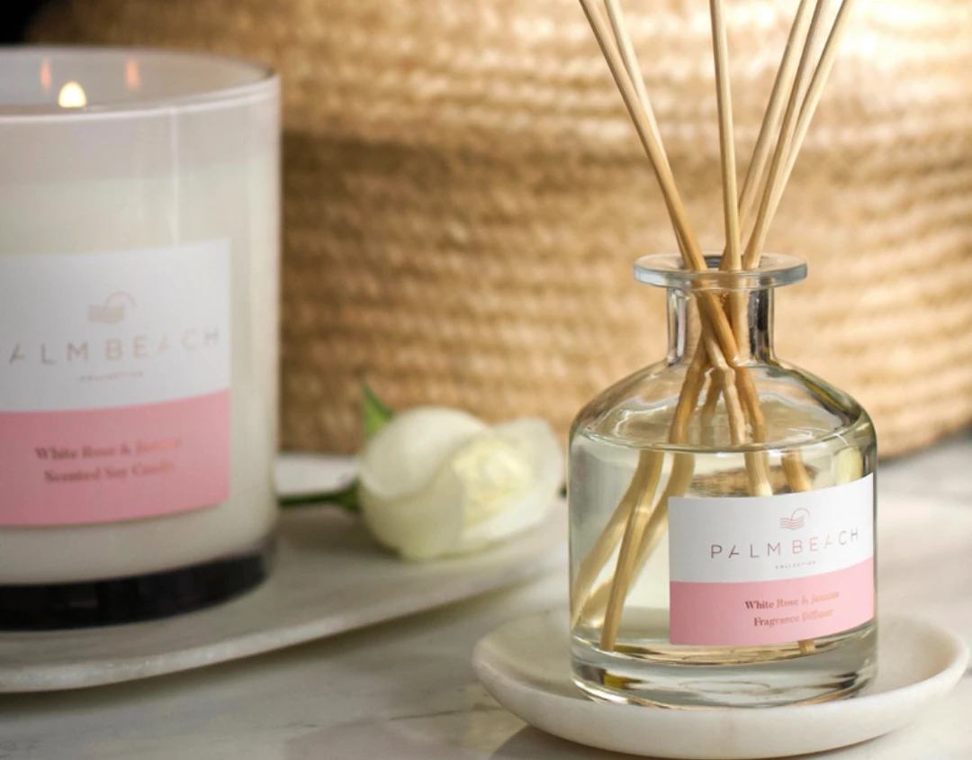 Soul Living Palm Beach White Rose & Jasmine 250ml Fragrance Diffuser Candles & Scents